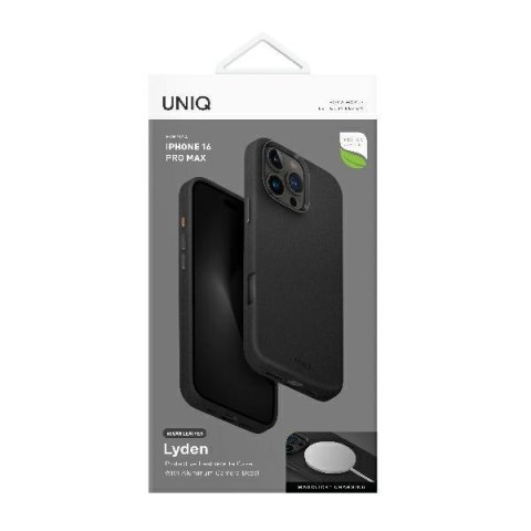 UNIQ etui Lyden iPhone 16 Pro Max 6.9"Magclick Charging czarny/dallas black