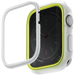 UNIQ etui Moduo Apple Watch Series 4/5/6/7/8/9/SE/SE2/SE3 40/41mm limonka-biały/lime-white
