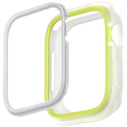 UNIQ etui Moduo Apple Watch Series 4/5/6/7/8/9/SE/SE2/SE3 40/41mm limonka-biały/lime-white