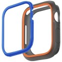 UNIQ etui Moduo Apple Watch Series 4/5/6/7/8/9/SE/SE2/SE3 44/45mm pomarańczowy-niebieski/orange-blue