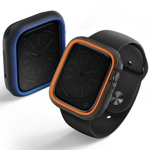 UNIQ etui Moduo Apple Watch Series 4/5/6/7/8/9/SE/SE2/SE3 44/45mm pomarańczowy-niebieski/orange-blue