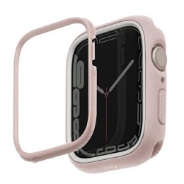 UNIQ etui Moduo Apple Watch Series 4/5/6/7/8/9/SE/SE2/SE3 44/45mm różowy-biały/blush-white