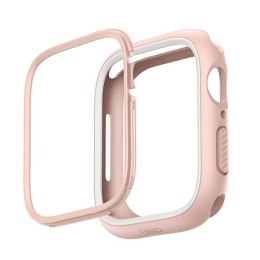 UNIQ etui Moduo Apple Watch Series 4/5/6/7/8/9/SE/SE2/SE3 44/45mm różowy-biały/blush-white