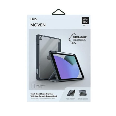 UNIQ etui Moven iPad 10.2"(2021/2020/2019) szary/charcoal grey