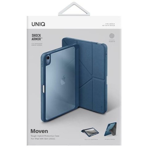 UNIQ etui Moven iPad 10.9" 10 gen. (2022) / iPad 11" A16 (2025) niebieski/capri blue