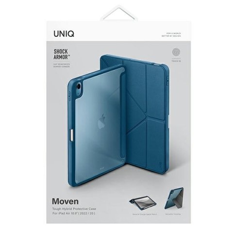 UNIQ etui Moven iPad Air 10.9" (2022/2020) iPad Air 11" (2024/2025) Antimicrobial niebieski/carpi blue