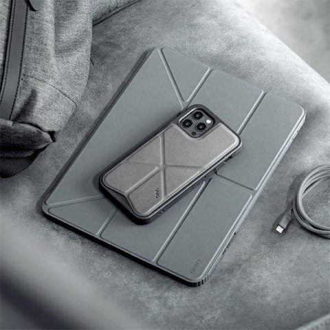 UNIQ etui Moven iPad Pro 12,9" (2021)Antimicrobial szary/charcoal grey