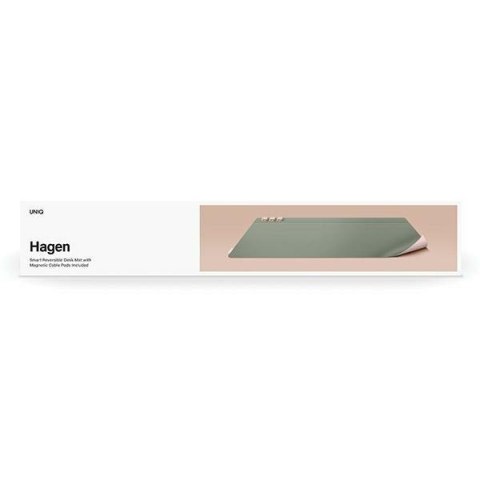 UNIQ Hagen dwustronna magnetycznapodkładka na biurko różowo-zielony/blush pink-mist green