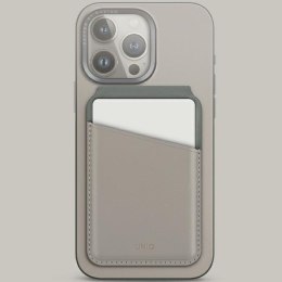 UNIQ Lyden DS magnetyczny portfel RFIDi stojak na telefon beżowo-zielony/ivory-lichen green