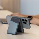 UNIQ Lyden DS magnetyczny portfel RFIDi stojak na telefon szaro-czarny/charcoal grey-black