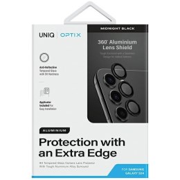 UNIQ Optix Aluminium Camera LensProtector Sam S24 S921 midnight black szkło na obiektyw aparatu z aplikatorem