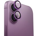 UNIQ Optix Aluminium Camera LensProtector iPhone 16 6.1" / 16 Plus 6.7" grape pink szkło na obiektyw aparatu z aplikatorem