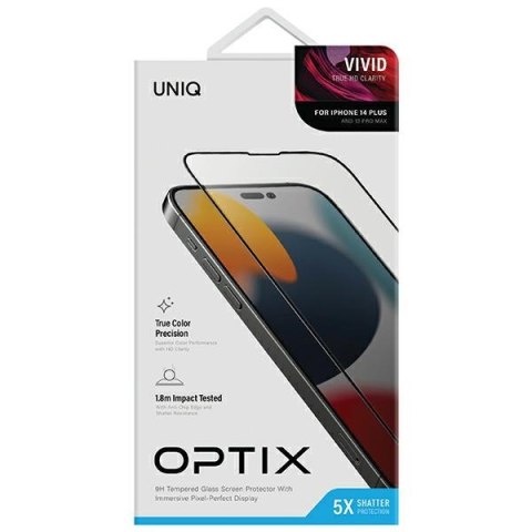 UNIQ Optix Vivid iPhone 14 Plus 6.7"clear szkło hartowane z aplikatorem