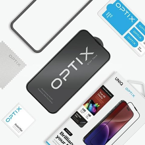 UNIQ Optix Vivid iPhone 15 Pro Max 6.7"clear szkło hartowane z aplikatorem