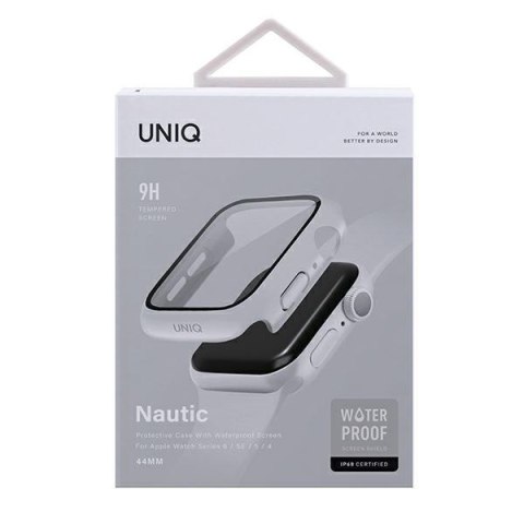 UNIQ etui Nautic Apple Watch Series 4/5/6/SE/SE3 44mm biały/white