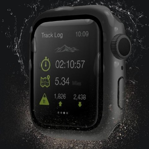 UNIQ etui Nautic Apple Watch Series 7/8/9 45mm czarny/black