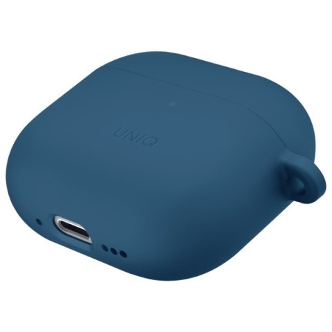 UNIQ etui Nexo AirPods 4 + Ear Hooks Silicone niebieski/pacific blue