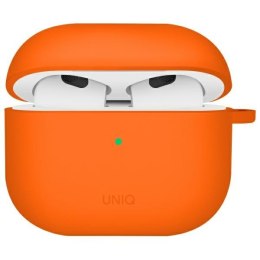 UNIQ etui Nexo AirPods 4 + Ear Hooks Silicone pomarańczowy/volt orange