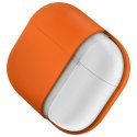 UNIQ etui Nexo AirPods 4 + Ear Hooks Silicone pomarańczowy/volt orange