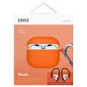 UNIQ etui Nexo AirPods 4 + Ear Hooks Silicone pomarańczowy/volt orange