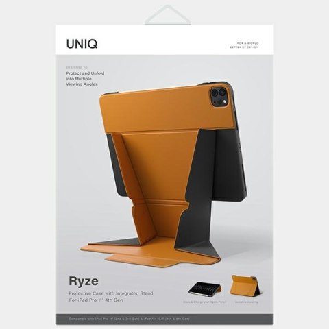 UNIQ etui Ryze iPad Pro 11" (2020-2022) / Air 10.9" (2020-2022) musztardowy/mustard
