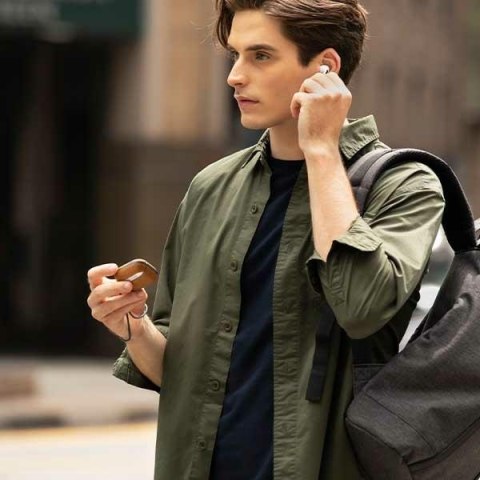 UNIQ etui Terra AirPods Pro 2 gen.Genuine Leather (2022/2023) brązowy/toffee brown