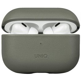 UNIQ etui Terra AirPods Pro 2 gen.Genuine Leather (2022/2023) zielony/lichen green