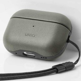 UNIQ etui Terra AirPods Pro 2 gen.Genuine Leather (2022/2023) zielony/lichen green