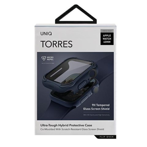 UNIQ etui Torres Apple Watch Series 4/5/6/SE/SE3 40mm. niebieski/nautical blue