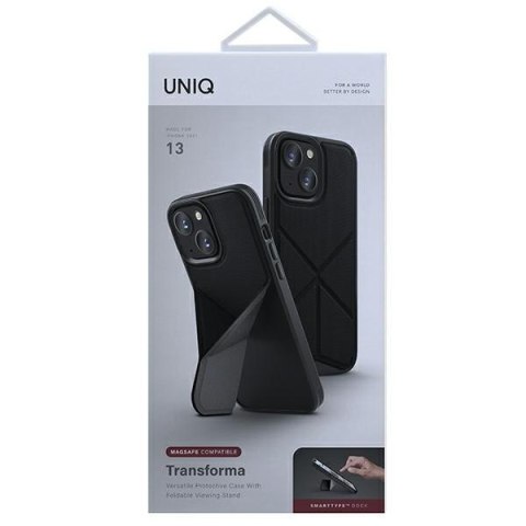UNIQ etui Transforma iPhone 13 / 14 / 156,1" czarny/ebony black MagSafe