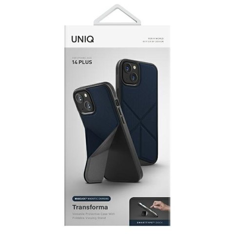 UNIQ etui Transforma iPhone 14 Plus / 15Plus 6.7" Magclick Charging niebieski/electric blue