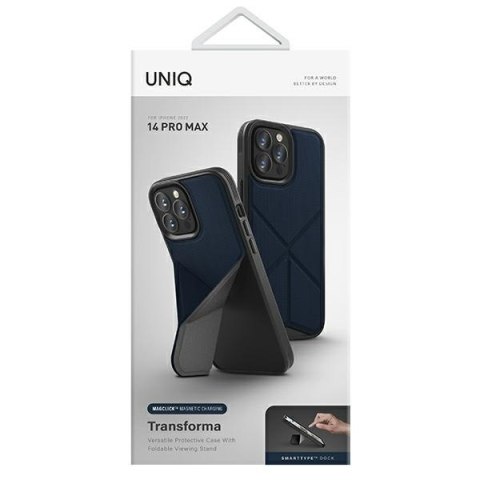 UNIQ etui Transforma iPhone 14 Pro Max6,7" Magclick Charging niebieski/electric blue