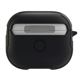 UNIQ etui Valencia AirPods 3czarny/midnight black Antimicrobial