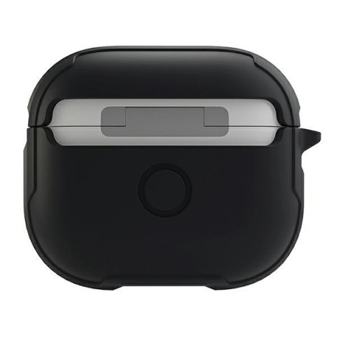 UNIQ etui Valencia AirPods 3czarny/midnight black Antimicrobial