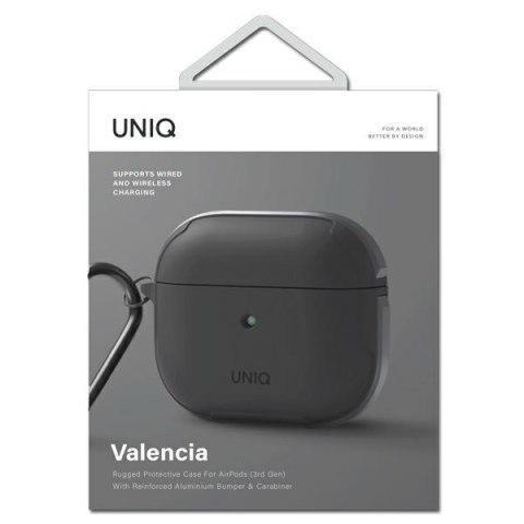 UNIQ etui Valencia AirPods 3szary/grey Antimicrobial