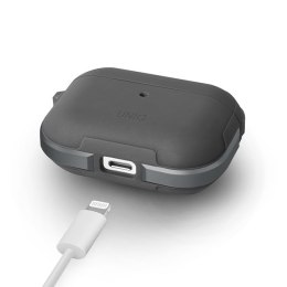 UNIQ etui Valencia AirPods Proszary/gunmetal grey Antimicrobial