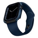 UNIQ etui Valencia Apple Watch Series 4/5/6/SE/SE3 45/44mm. niebieski/blue