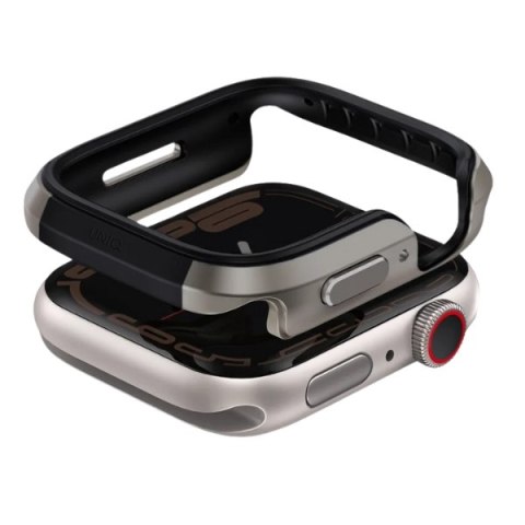 UNIQ etui Valencia Apple Watch Series 46mm srebrny/titanium silver