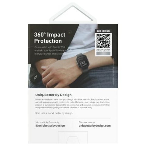 UNIQ etui Valencia Apple Watch Series 46mm złoty/gold