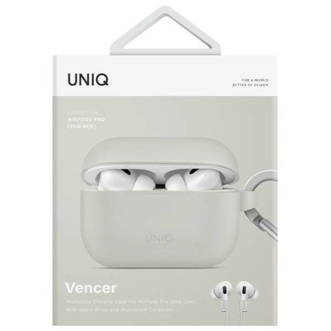 UNIQ etui Vencer AirPods Pro 2 gen.Silicone (2022/2023) szary/chalk grey
