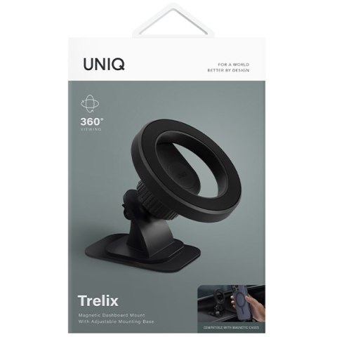 UNIQ magnetyczny uchwyt sam TrelixCar Dash Mount czarny/midnight black