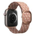 UNIQ pasek Aspen Apple Watch 40/38/41mm Series 1/2/3/4/5/6/7/8/9/SE/SE2/SE3 Braided DE różowy/citrus pink
