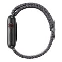 UNIQ pasek Aspen Apple Watch 40/38/41mm Series 1/2/3/4/5/6/7/8/9/SE/SE2/SE3 Braided szary/granite grey