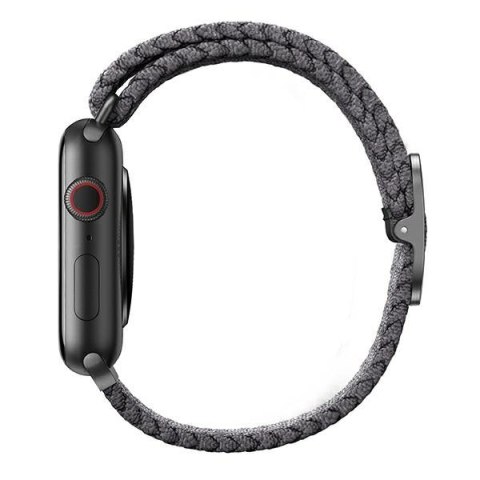 UNIQ pasek Aspen Apple Watch 40/38/41mm Series 1/2/3/4/5/6/7/8/9/SE/SE2/SE3 Braided szary/granite grey