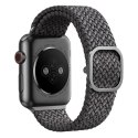 UNIQ pasek Aspen Apple Watch 40/38/41mm Series 1/2/3/4/5/6/7/8/9/SE/SE2/SE3 Braided szary/granite grey