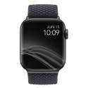 UNIQ pasek Aspen Apple Watch 40/38/41mm Series 1/2/3/4/5/6/7/8/9/SE/SE2/SE3 Braided szary/granite grey