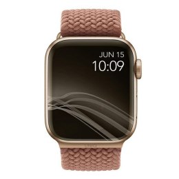 UNIQ pasek Aspen Apple Watch 44/42/45 mm Series 1/2/3/4/5/6/7/8/9/SE/SE2/SE3 Braided różowy/grapefruit pink