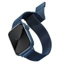 UNIQ pasek Dante Apple Watch Series 1/2/3/4/5/6/7/8/9/SE/SE2/SE3 38/40/41mm Stainless Steel niebieski/cobalt blue