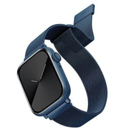 UNIQ pasek Dante Apple Watch Series 1/2/3/4/5/6/7/8/9/SE/SE2/SE3 38/40/41mm Stainless Steel niebieski/cobalt blue