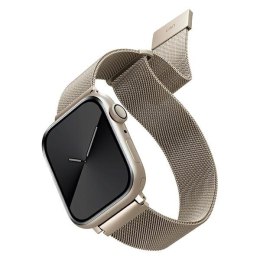 UNIQ pasek Dante Apple Watch Series 1/2/3/4/5/6/7/8/9/SE/SE2/SE3 38/40/41mm Stainless Steel starlight